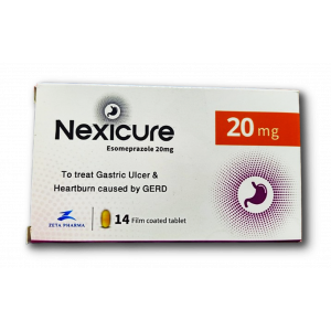 NEXICURE 20 MG ( ESOMEPRAZOLE ) 14 FILM-COATED TABLETS